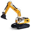 Huina 1:24 1516 RC Cars 2.4G Six-Way Remote Control Excavator Simulation Engineering Vehicle Exquisite Souvenir Boy Children Toy 3