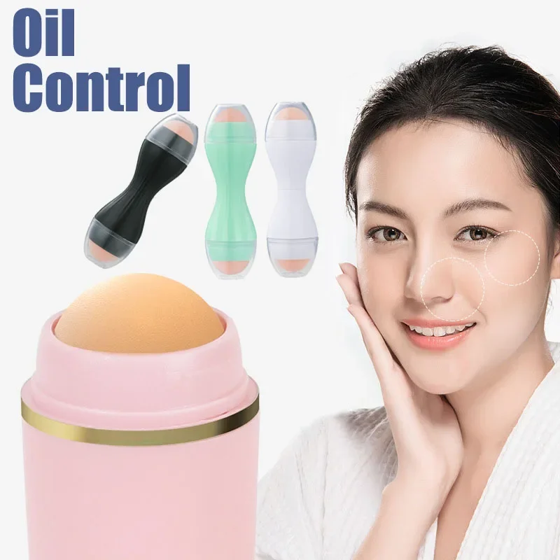 

Face Oil Absorbing Roller Natural Volcanic Stone Skin Care Tool Massage Body Stick Washable Facial Oil Removing Care Skin Tool