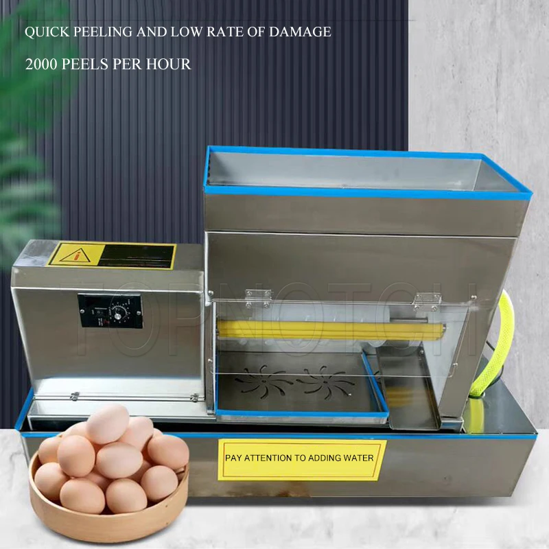 Egg Peeling Machine Electric Sheller Eggs Machine Stainless Steel Automatic Egg Shell Remover