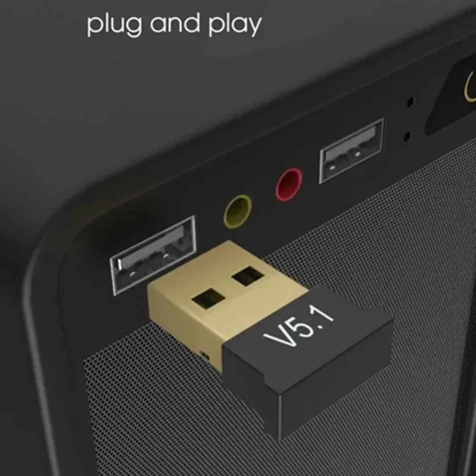 Bluetooth Adapter USB 5.1 Transmitter Receiver 5.3 Dongle Wireless 5.0 4.0 for PC Laptop Computer