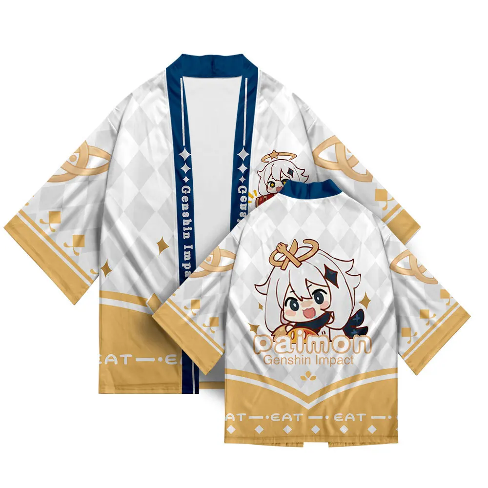 3D Yuanyuan Yuanshen Angle Kimono Cosplay Zhongri Print Qingke Lishen Feathers Surrounding Weather Summer