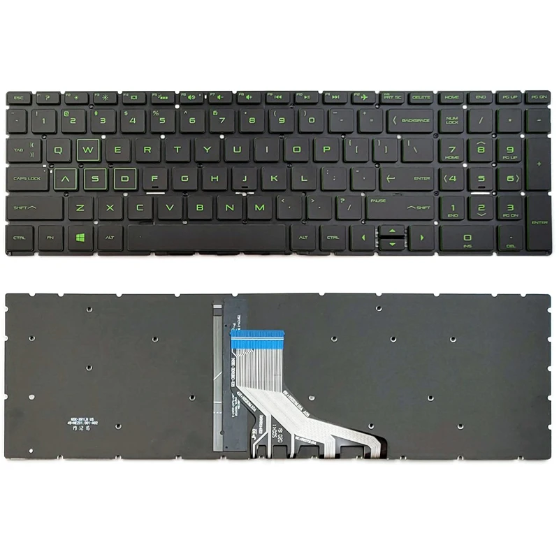 

Новая клавиатура US для HP Pavilion GAMING 15-CX 15-CX000 15-cx0001la 15-cx0003la 15-cx0004la с зеленой подсветкой