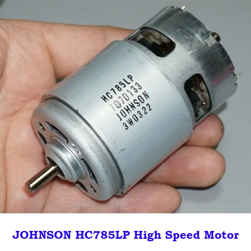 JOHNSON 785 DC 모터 18V 19000RPM 드릴 및 스크루 드라이버 전동 공구 용 고속 고출력 대형 토크 전기 모터