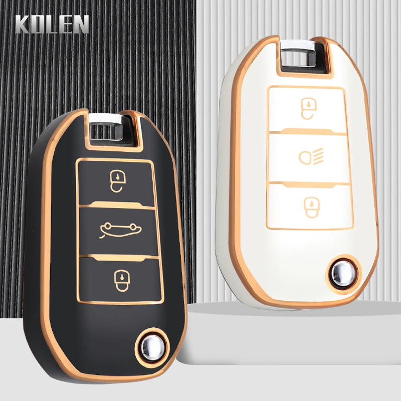 Enhanced TPU Car Flip Key Case Cover Shell - Premium Accessory