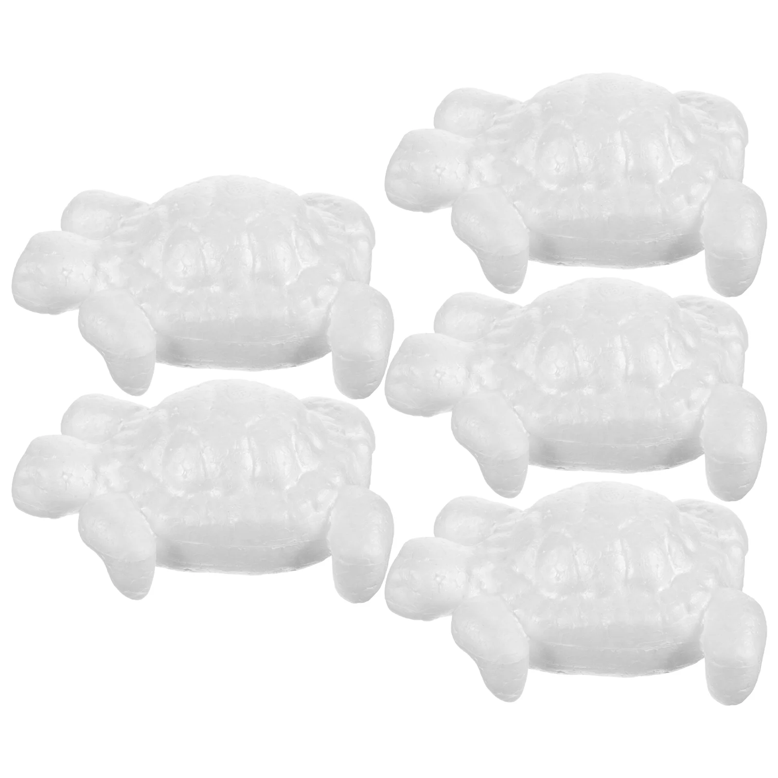 

5 шт., белые пустые Пенопластовые фигурки черепахи