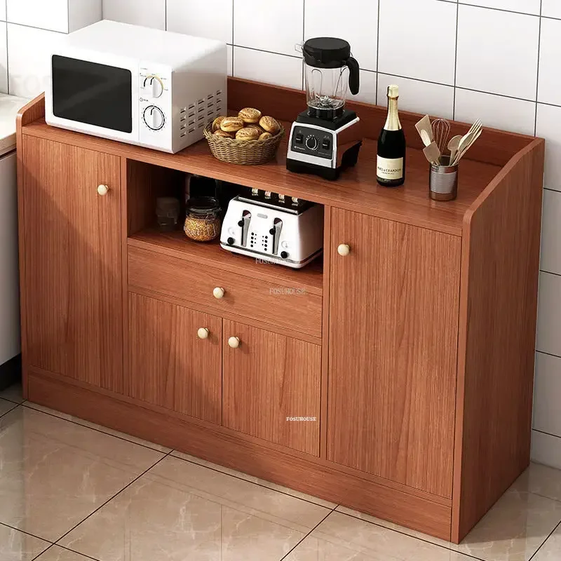 Nordic Wooden Kitchen Cabinets Home Living Room Wall Storage Cabinet Restaurant Storage Sideboard Shelf Kitchen Furniture N 3