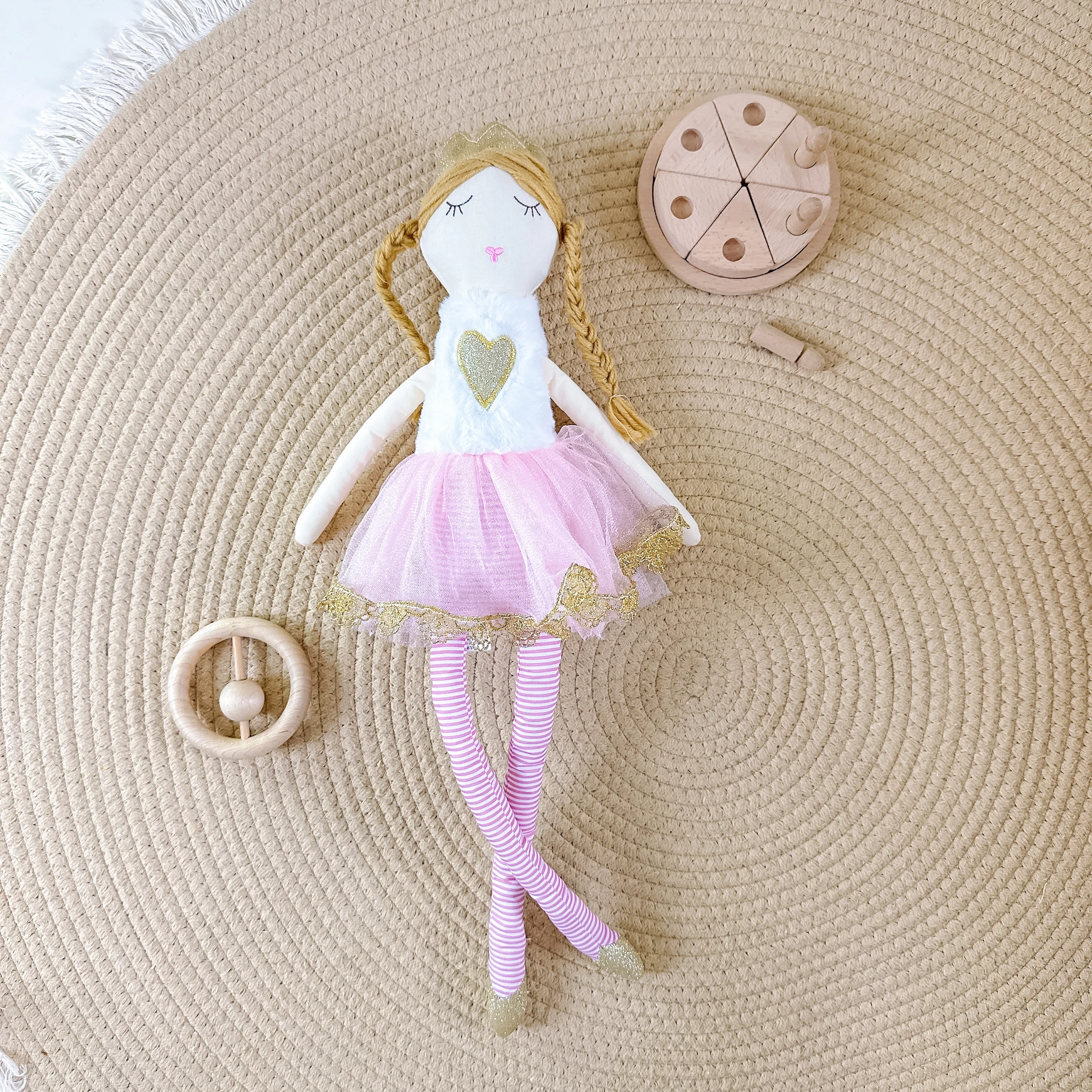 50CM Long Leg Cute Fairy Dolls for Girls Baby Sleeping Soothing