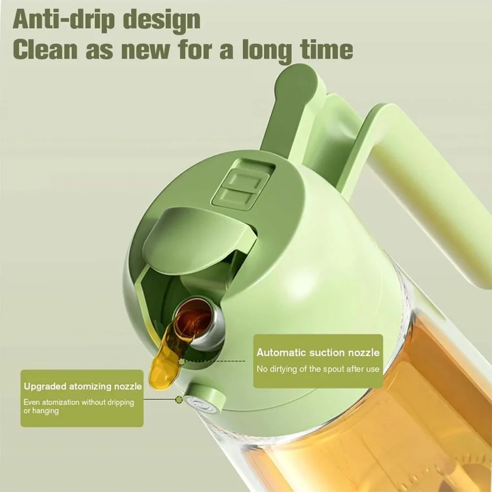 Pulvérisateur d'huile d'olive de cuisson en plastique 2 en 1, 500ml, 1 à 4 pièces, Spray d'huile de cuisson pour friteuse à Air de cuisine, cuisson, salade, grillades, barbecue