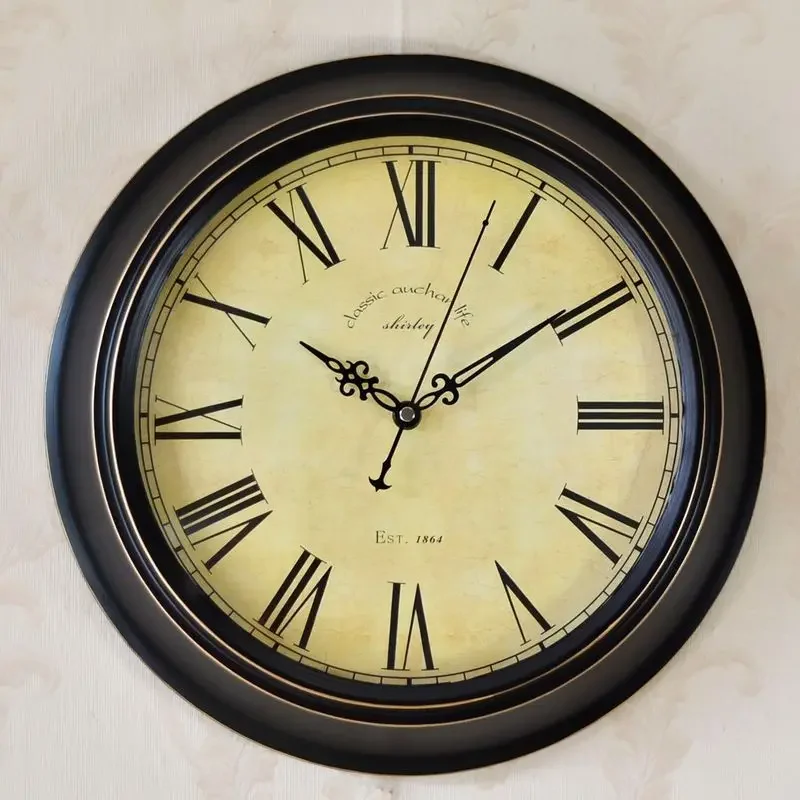 Vintage Large Wall Clock Metal Wall Clock Style 2  