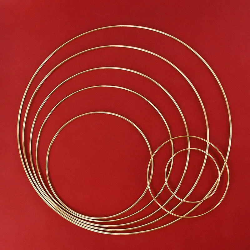 10–40 cm Metallkranz-Reifen zum Selbermachen, Blumenrahmen, Drähte, Ringe, zum Aufhängen, Basteln, Weihnachten, Hochzeit, Party, Blumen, Dekoration, Traumfänger – Detail 8