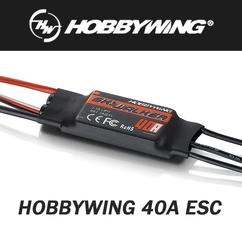 Original Hobbywing SKYWALKER Series 2-6S 20A 30A 40A 50A 60A 80A 100A Brushless ESC Speed Controller With UBEC For RC Quadcopter
