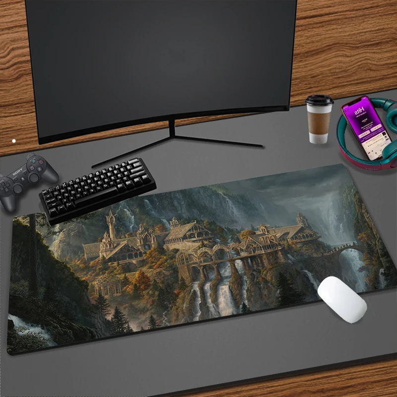 Mouse Pad Gaming L-Lords of the R-ringEs Pc Accessories Laptop Computer Speed Mini Pc Gamer Keyboard Desk Mat Big Mousepad Gift 4