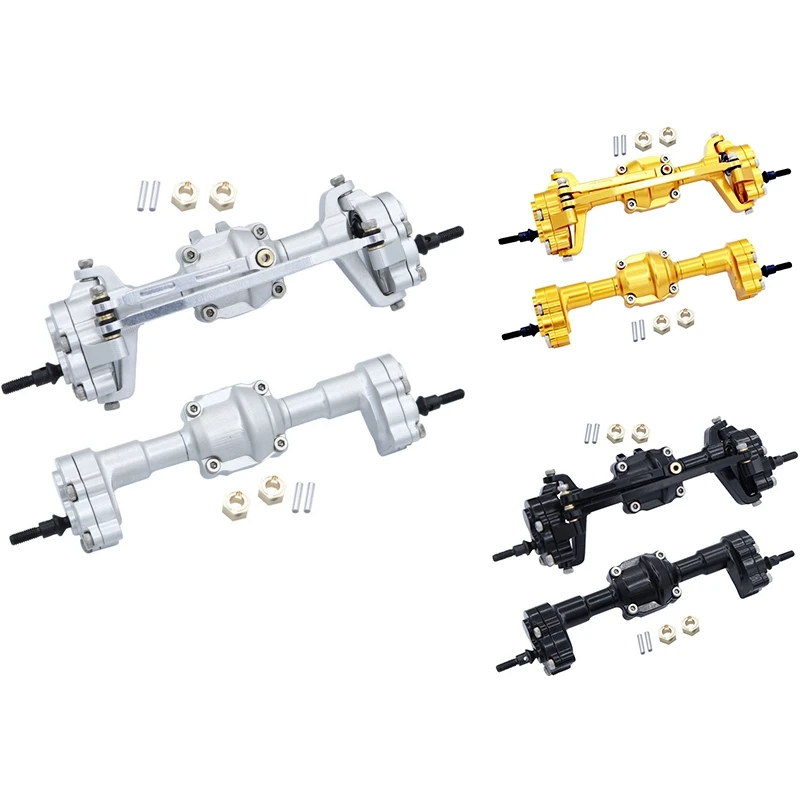 

For FMS FCX24 Complete Metal Front And Rear Portal Axle With Gear 1/24 RC Car Upgrades Parts Accessories Durable ,Silver