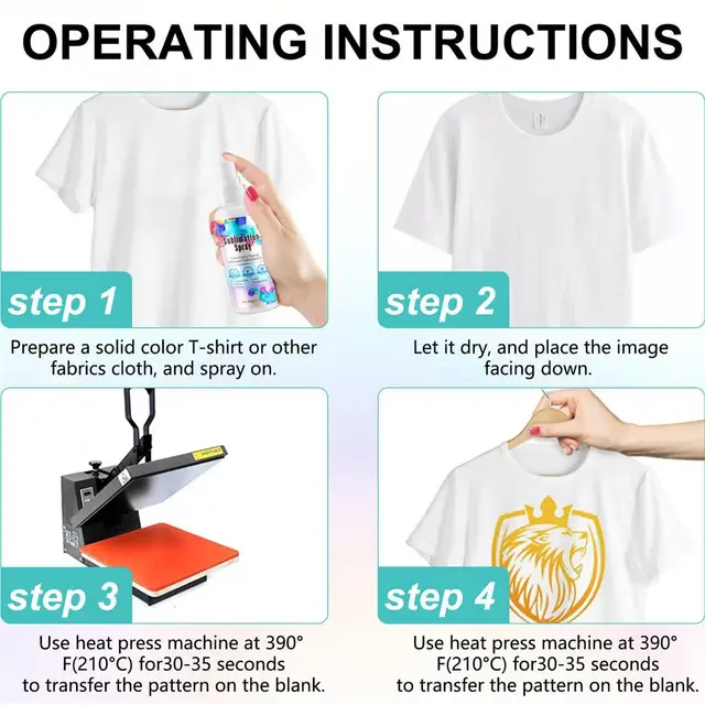 Spray Per Sublimazione Cotone 100ml - Rivestimento Per Stampe Su Tessuto, Asciugatura Rapida - Foto 4