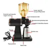 220V Electric Coffee Grinder Stainless Steel Coffee Beans Grinder Automatic Detachable 8 File Adjustable Plane Burr Grinder 2