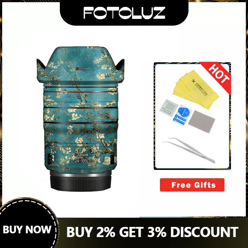 

Wrap Skin for Canon RF24-105F4 Fashion Classic Lens Skin RF24-105F4 Camera Sticker Anti-scratch Protector Film Cover Decal