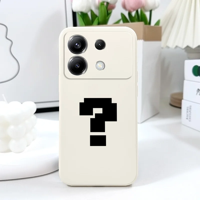 Vibrant Pixel Question Silicone Phone Case Cover