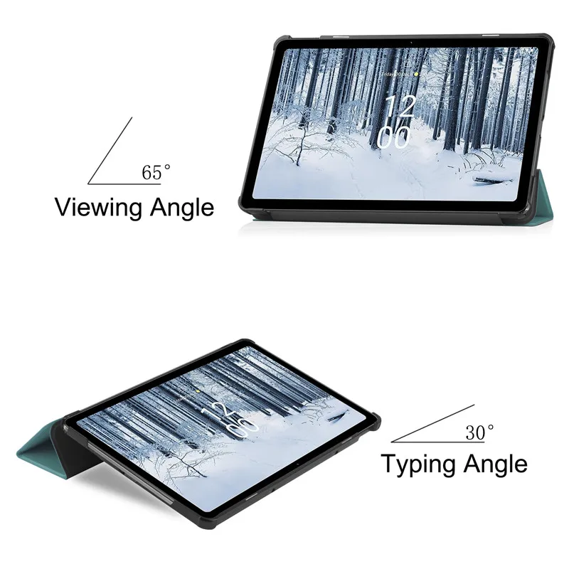 étui en cuir pu avec support étui rabat magnétique pour tablette funda étui pour