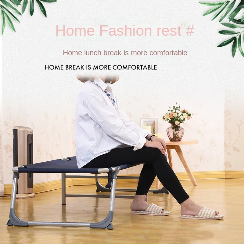 Leather Bed Twin Loft Bed K-star Office Lunch Break Folding Bed Single Canvas Accompany Camping Bed Disaster Relief Portable Comfortable Dropship