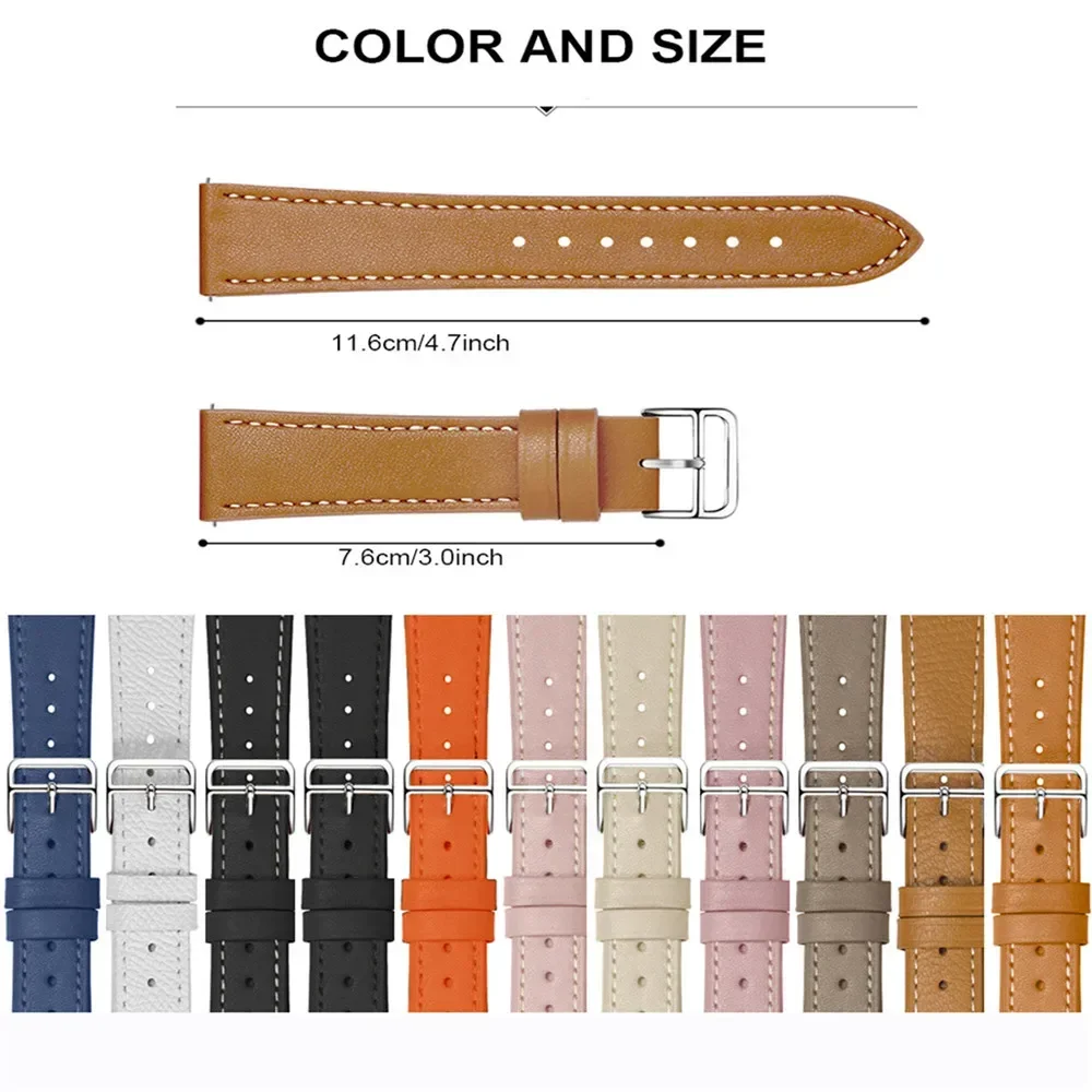 2-Piece Set: Stylish Leather and Metal Watch Bands
