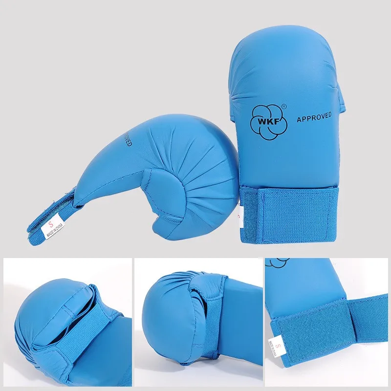 1pair Karate Glove PU Multi-Layer Composite Liner Sanda MMA Fighting Training Hand Protection Sports Gear
