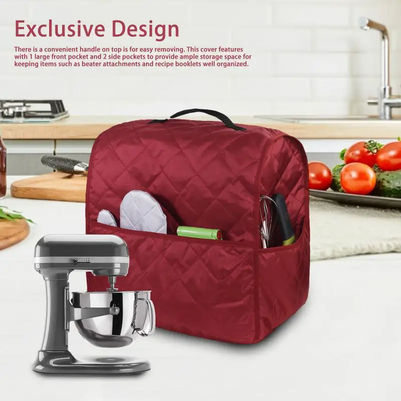 Stand Mixer Cover For Kitchenaid Mixer With Pockets Stand Mixer Cover  Compatible For Kitchenaid Hamilton 5-8 Quart Mixers - All-purpose Covers -  AliExpress