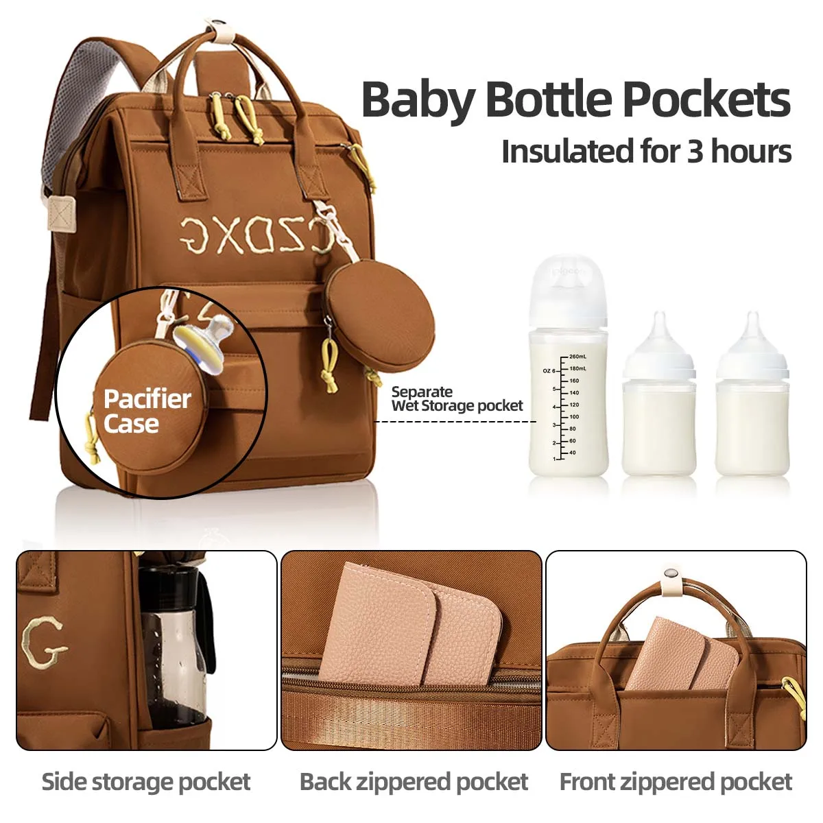 Mommy Bag, Baby Backpack for Women, Large Capacity, Fashionable, Lightweight, Suitable for Expectant Mothers, Outings, and Carrying Babies, New Style Mother and Baby Bag