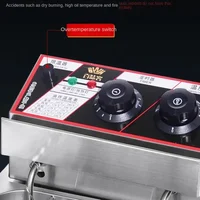 Large Capacity Commercial Electric Fryer MultiFunction Deep Fryer for Stalls and Food Stands Quick Fry Appliance Easy Operation 2
