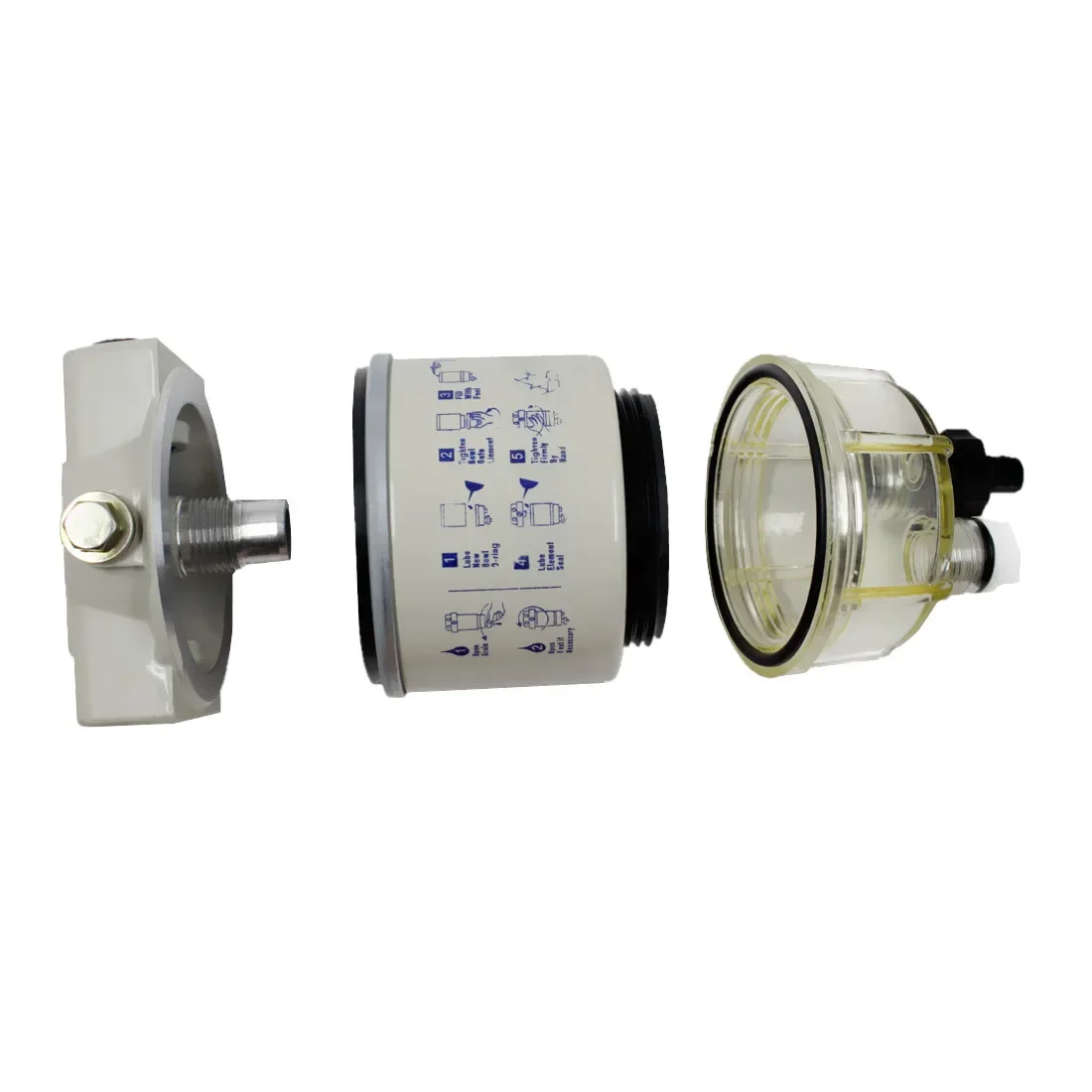 2-Pack R12T Marine Spin-On Fuel Filter & Water Separator – For Boats & Marine Engines