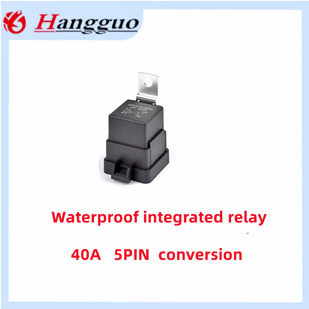 Auto Auto Auto Relais versiegelt wasserdicht integriert verdrahtet 40a DC12V 24V 5-polig 4-polig Auto Relais halter mit 105mm Länge Drähte – Detail 5