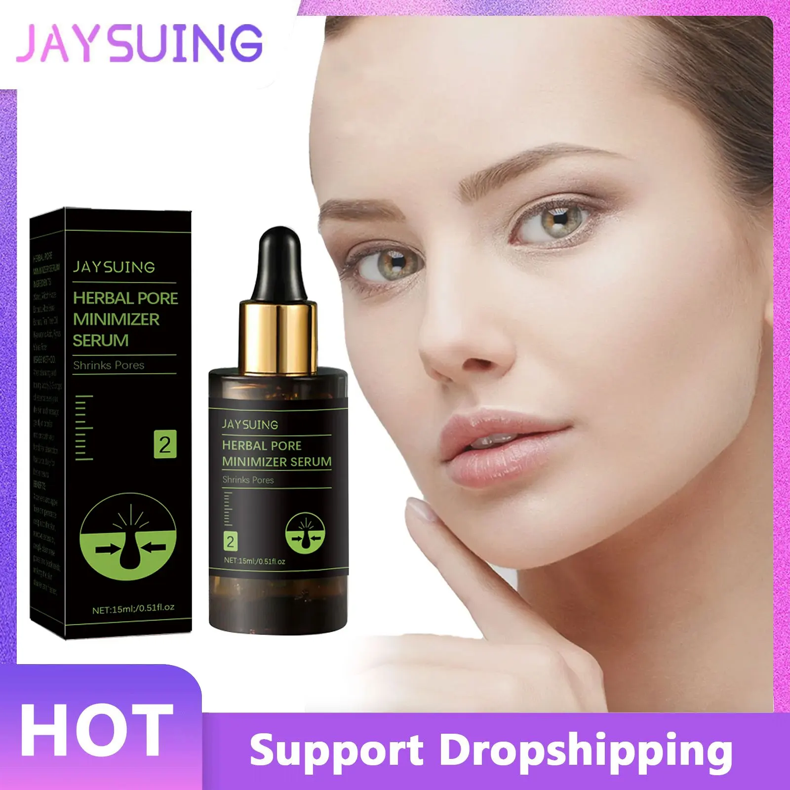 

Pore Shrinking Serum Removing Large Pores W-hitening Dark Spot Correcting Tightening Repairing Moisturizing Oil Control Essence