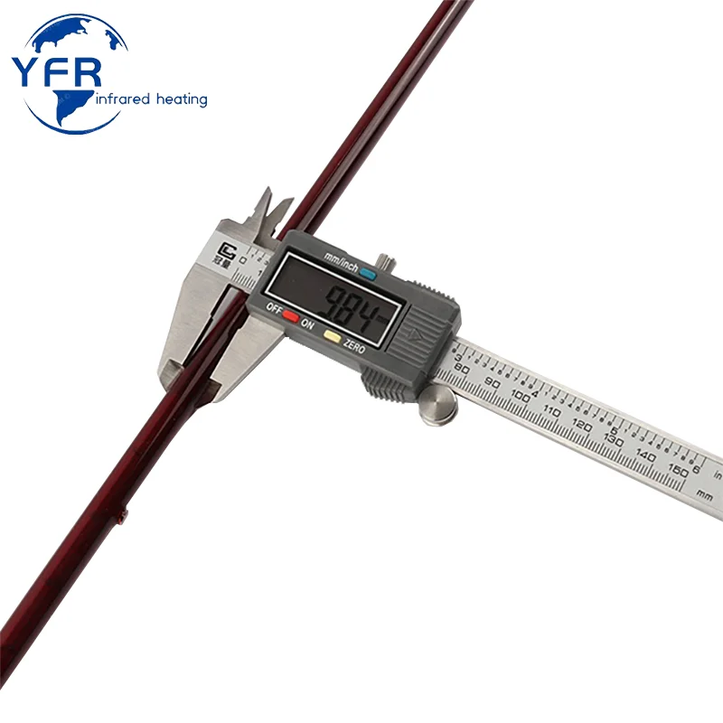 11.6cm length, 220V 300W Ruby Short Wave Halogen Infrared Heating Lamps quartz heating lamp