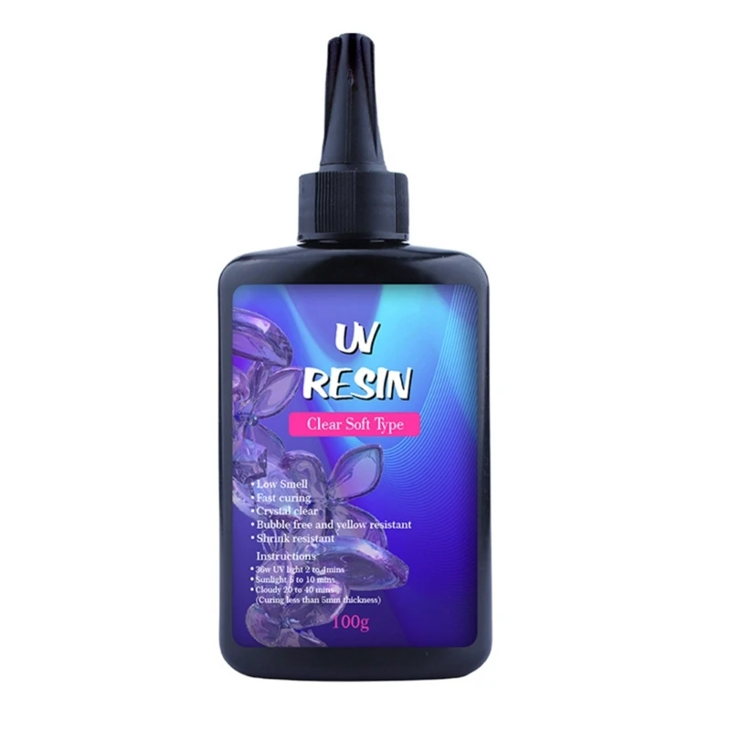 

Прозрачная мягкая УФ-смола для скульпторов, быстроотверждаемый клей для ювелирных изделий 264E