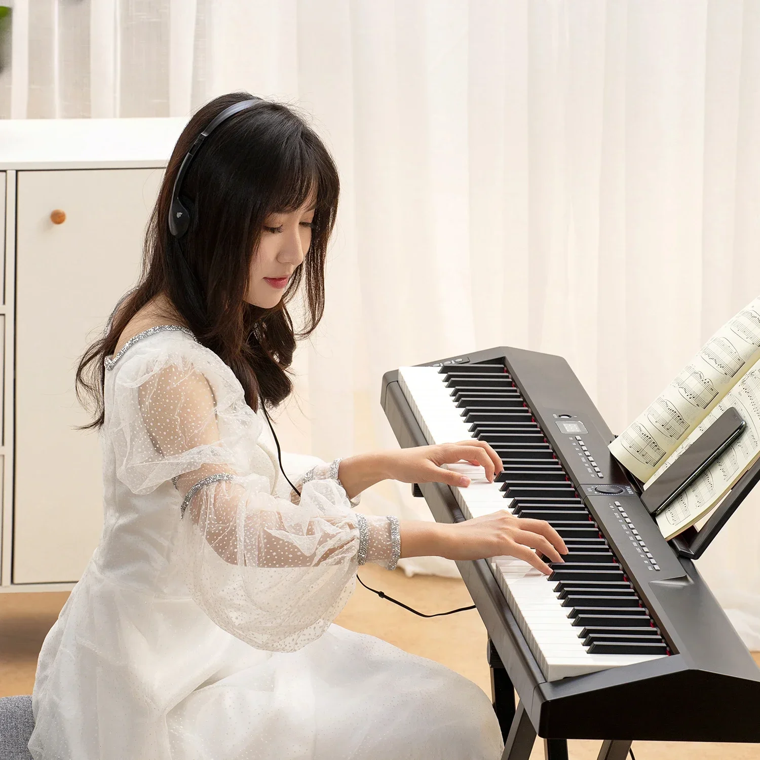 タッチレスポンスキー付き電子ピアノ,88キー - AliExpress