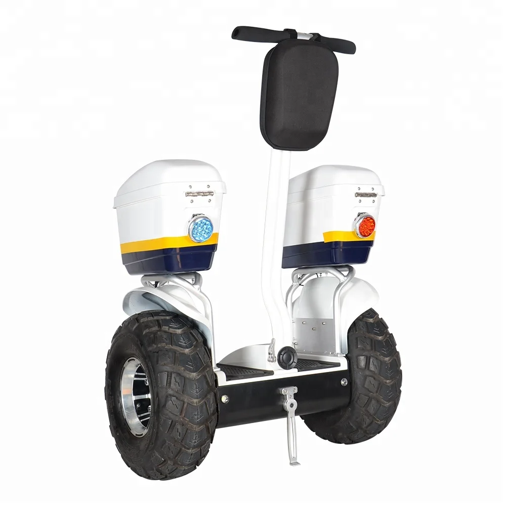 Angelol classical fashion patrol using 19 inch fat tire two wheel self balance electric chariot covered electric scooter