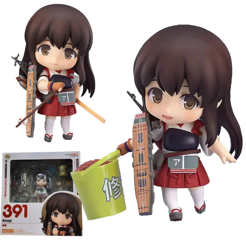 

In Stock Original GOOD SMILE GSC 391 NENDOROID Akagi Kantai Collection Anime Figure Model Collecile Action Toys Gifts