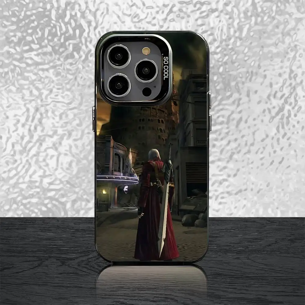 Dante D-Devil M-May Cry D-DMC2 Handyhülle für iPhone 16,15,14,13,12,11,Pro,XS,Max,Plus,Mini,SE, schwarz, matt, stoßfest – Detail 6