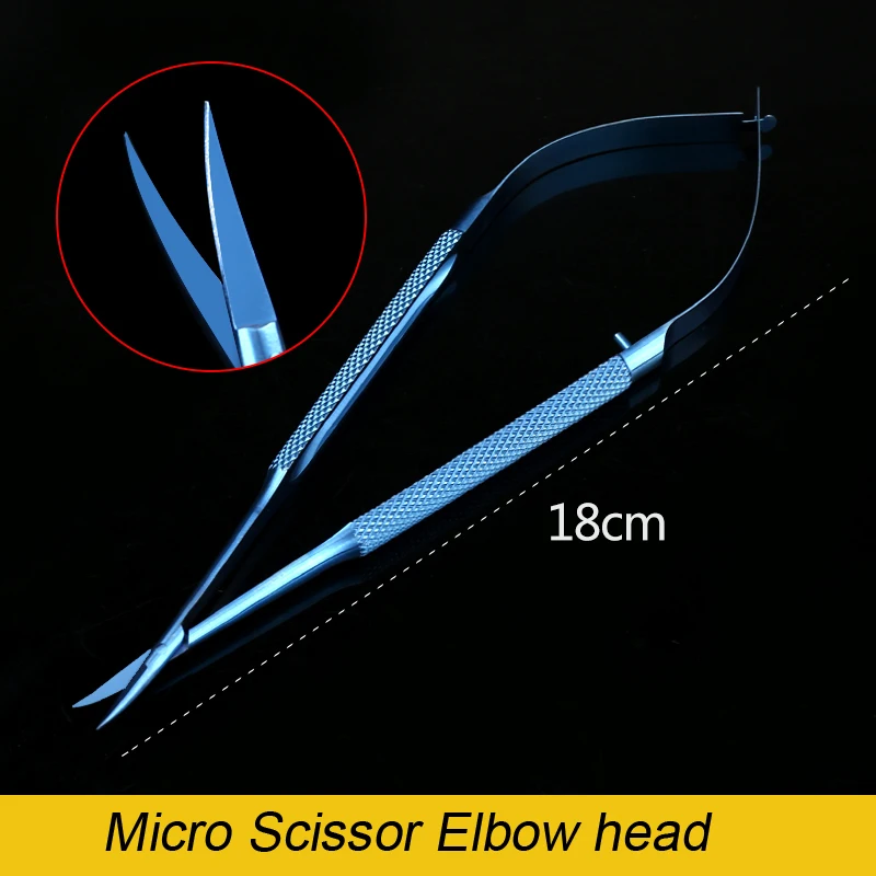 1pcs Corneal Scissors Micro Surgical Vannas Titanium Stainless Steel Micro Scissors