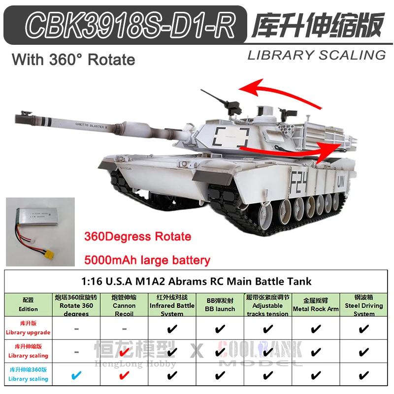 COOLBANK 1:16 RC Tanks UN. Custom Graffiti Edition US. M1A2 Abrams