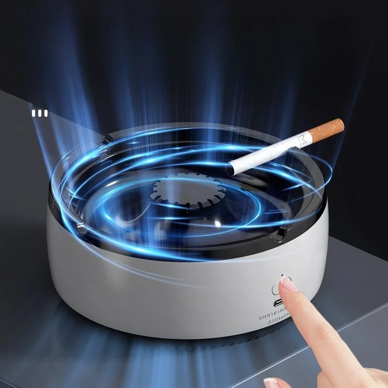 Portable USB Charging Ashtray Convenient Electronic Cigarette Holder - 2