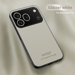 Luxury Business Leather Magnetic Phone Case Cover - Honor 600 Pro (Beige)