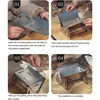 Portable Folding Barbecue Grill Heating Stoves Multifunction Camping BBQ Grill Rack Net Firewood Stove Stainless steel BBQ Grill 5