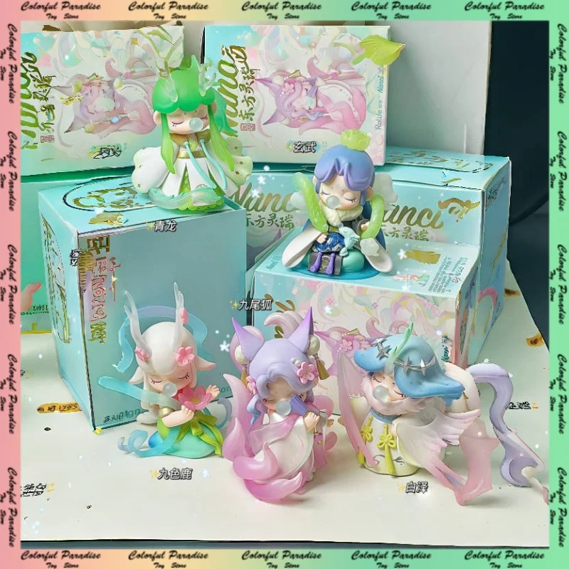 Robotime Rolife Nanci Auspicious Eastern Spirit Beast Blind Box Action Figures Doll Toys Surprise Box Cute Gifts Toys - Znxx0