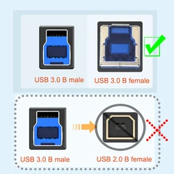 Premium USB - C to USB - B 3.0 Printer Cable for High - Speed Connections (Black)