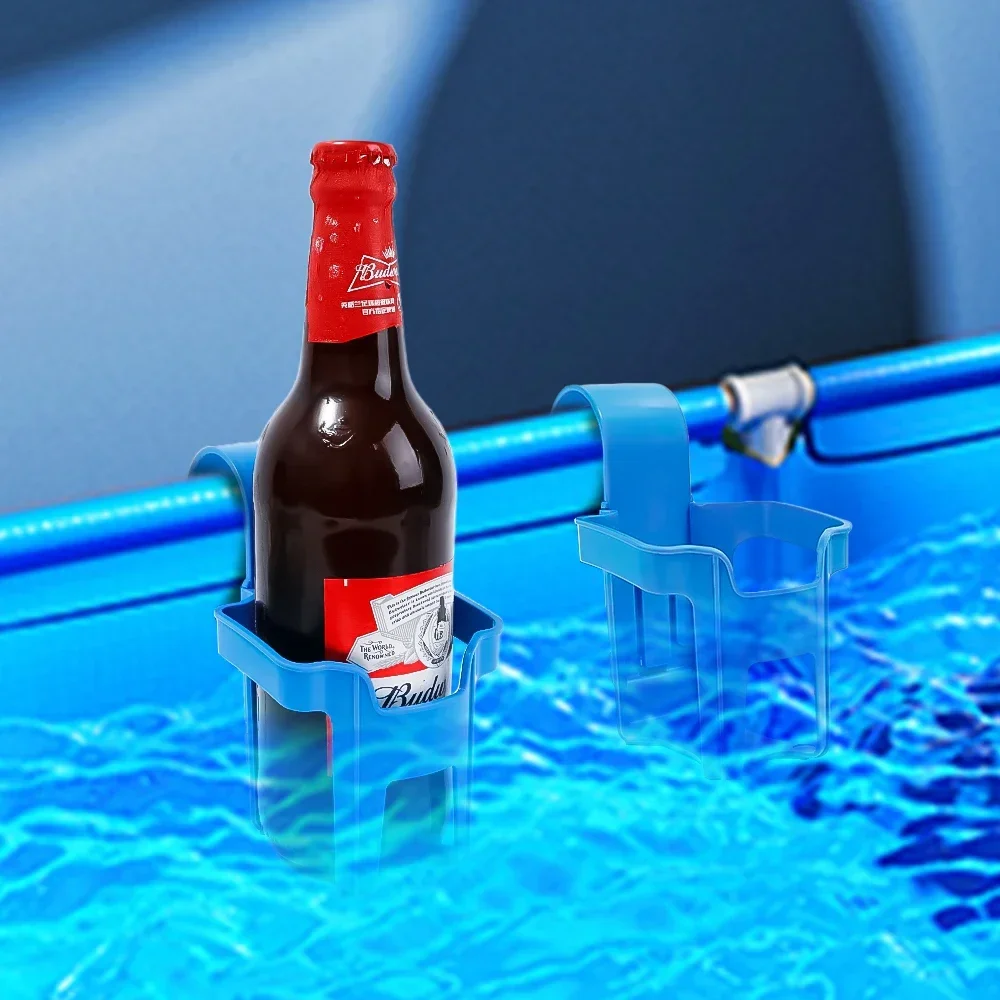 Sturdy Pool Drink Holder Poolside Cup Holder Outdoor Pool Cup Beer Rack for Above Ground Pools Spa Accessories