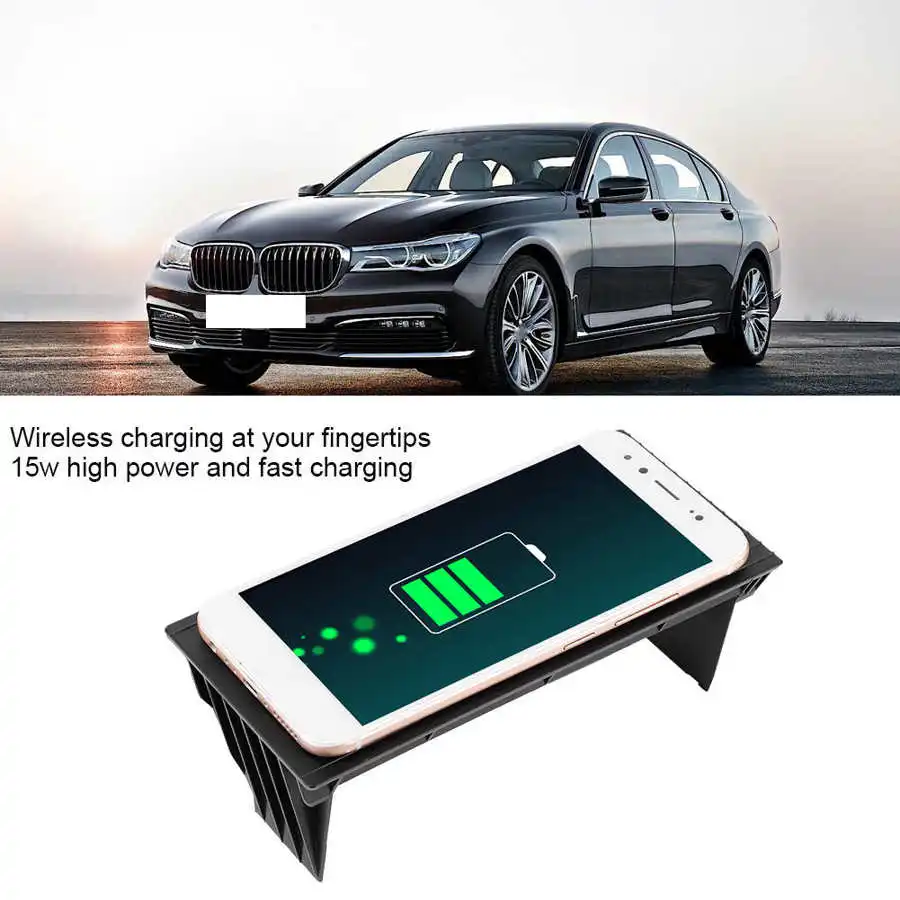 15 Вт Беспроводная зарядная консоль держатель для телефона подходит BMW 7 серии G11 /
