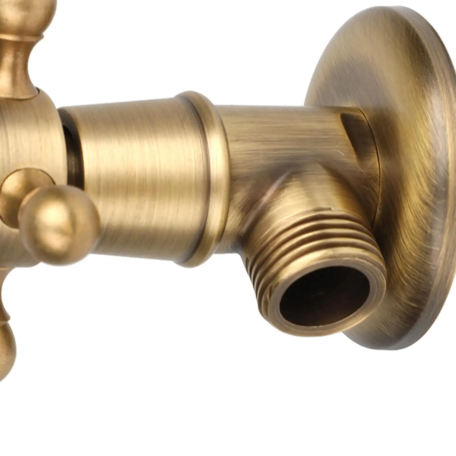 Antique Brass Water Control Valve for Bathroom Tap 1/2 Inch Brass Angle Valve Hardware