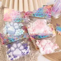 PU Cat Paw Slow Rebound Toy Mini Cat Paw Waffles Slow Rebound Toy Cartoon Soft Squeeze Waffles Toy Children Toys 1