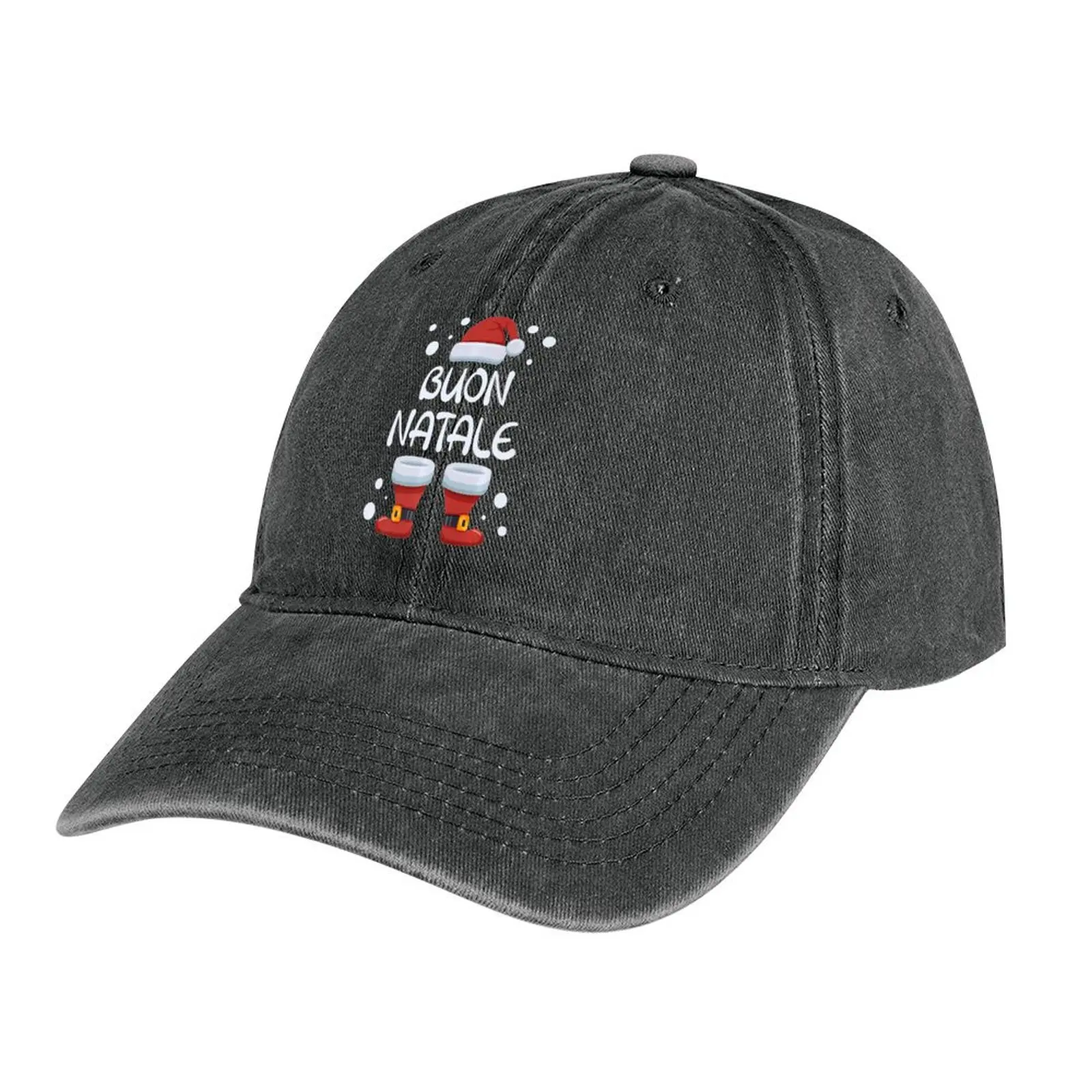 Buon Natale Italian Christmas Santa Merry Xmas Italy Cappello Da Cowboy Cosplay Luxury Brand Golf Cap Cappelli Uomo Donna