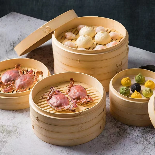 Mini Steamer Small Cage Drawer Household Steamed Buns Dumplings Steamed  Meat Steamed Bamboo Double-edged Fine-toothed Comb - Steamers - AliExpress